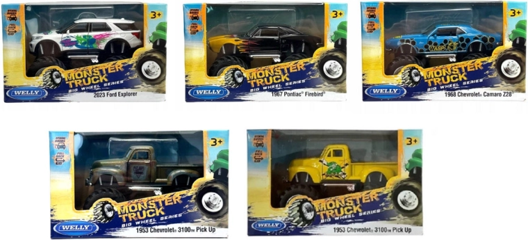 Welly monster truck Big Wheel – terénne auto s veľkými kolesami