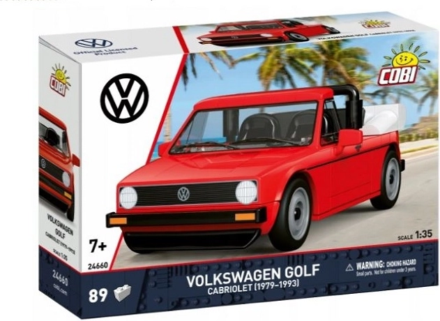 Cobi Volkswagen Golf Cabriolet 1979–1993 stavebnica 1:35 (89 dielikov)