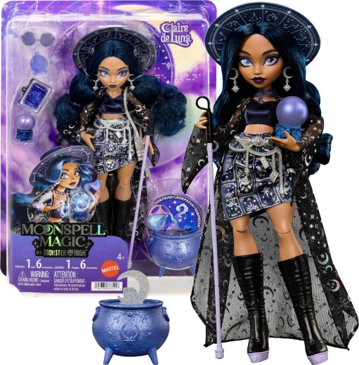 Monster High Moonspell Magic bábika Claire de Luna 26 cm s doplnkami