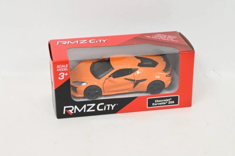 Model auta RMZ City Chevrolet Corvette Z06 2023 žltý 1:37
