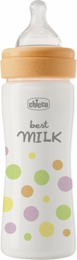 Chicco dojčenská fľaša Perfect Easy 250 ml so silikónovým cumlíkom, stredný prietok, 2 m+