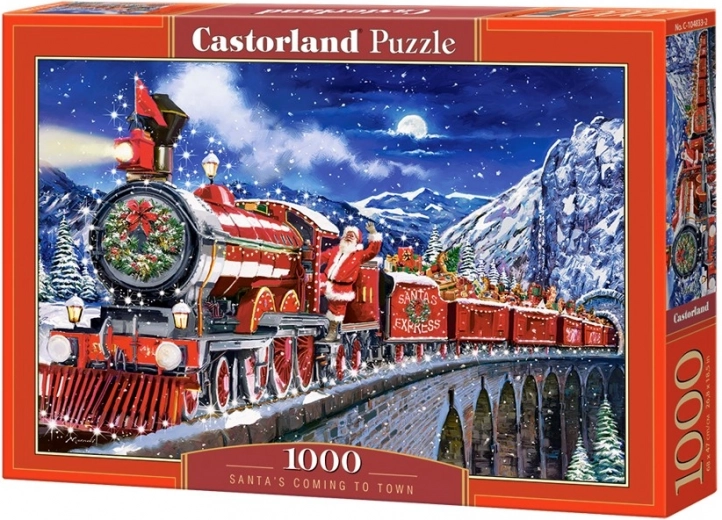 Puzzle 1000 dielikov – vianočný vlak SANTA