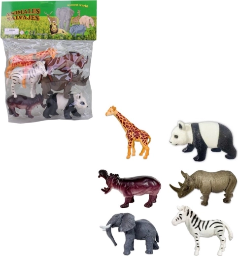 Zvieratká safari vo vrecku (6 ks)