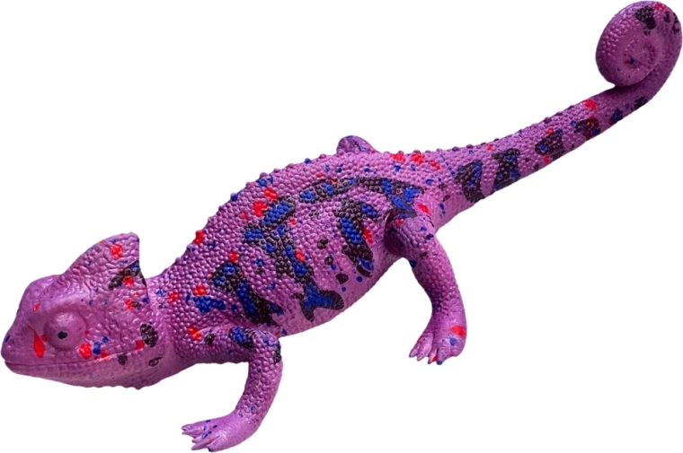 Realistické detaily chameleóna