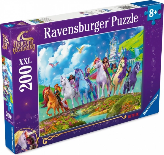 puzzle XXL 200 dielikov RAVENSBURGER – UNICORN ACADEMY (Akadémia jednorožcov)