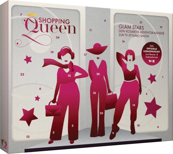 Kozmetický adventný kalendár Glam Stars Shopping Queen