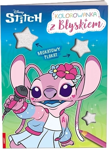 Ameet Disney Stitch omaľovánka s trblietavým plagátom