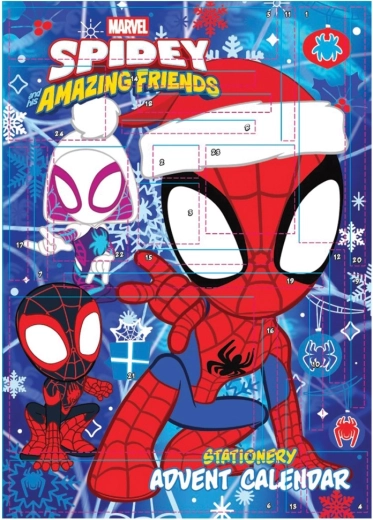 Spidey a jeho úžasní priatelia adventný papiernický kalendár