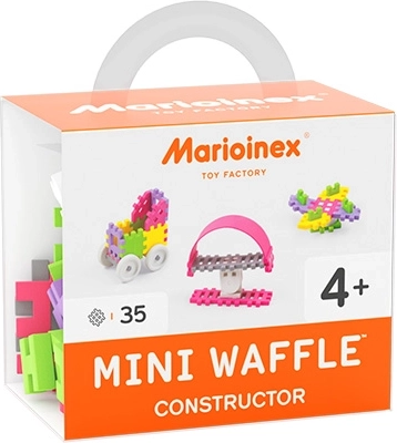 Mini Waffle konštrukčné kocky pre dievčatá, 35 dielikov