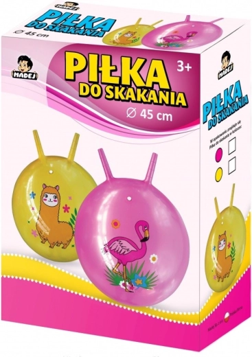 Skákajúca lopta s rohmi Flaming 45 cm