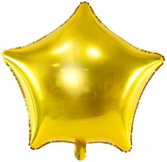 Fóliový balónik hviezda zlatá 45 cm
