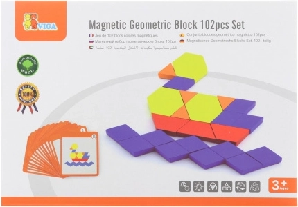 Magnetická mozaika - geometrické bloky