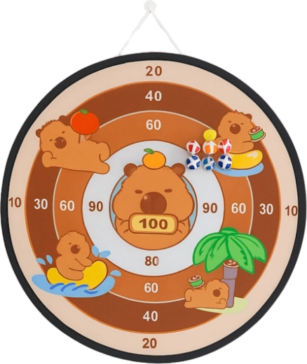 Veľký terč 73,5 cm s roztomilými kapybarami