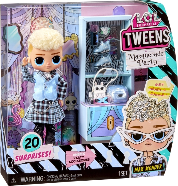L.O.L. Surprise! Tweens bábika Max Wonder – Maškarný ples