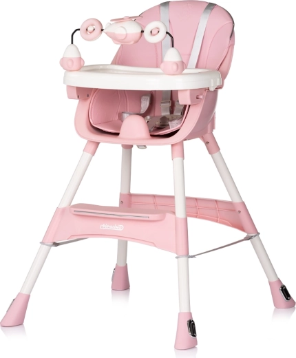 Jedálenská stolička Chipolino Avocado Powder pink