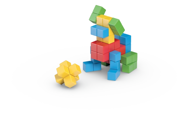 64 farebných kociek pre nekonečnú kreativitu