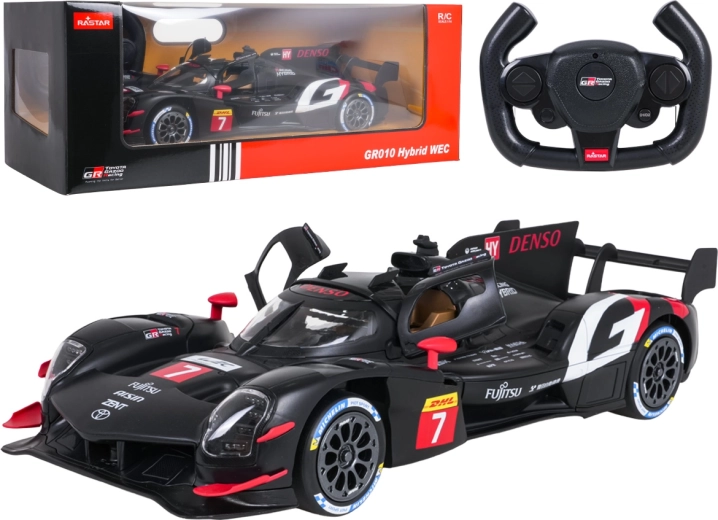 Rastar Toyota Gazoo Racing GR010 Hybrid RC auto 1:14 čierne