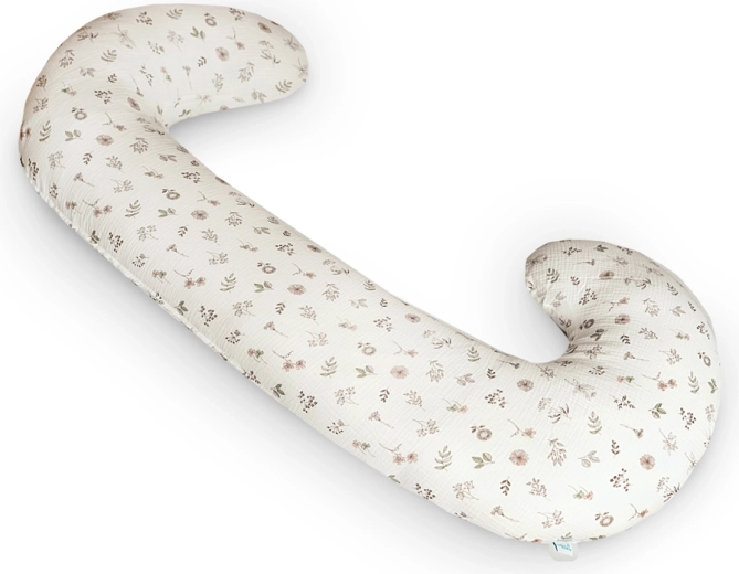 Ceba dojčiaci a tehotenský vankúš Cebuška Duo mušelín Small Twigs 300 cm