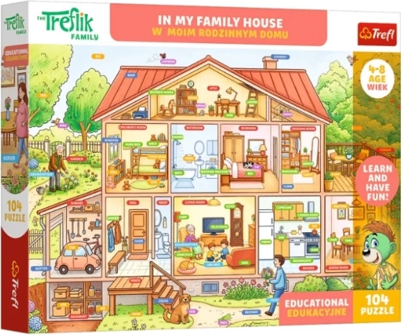 Edukačné puzzle Edu 104 W moim rodzinnym domu
