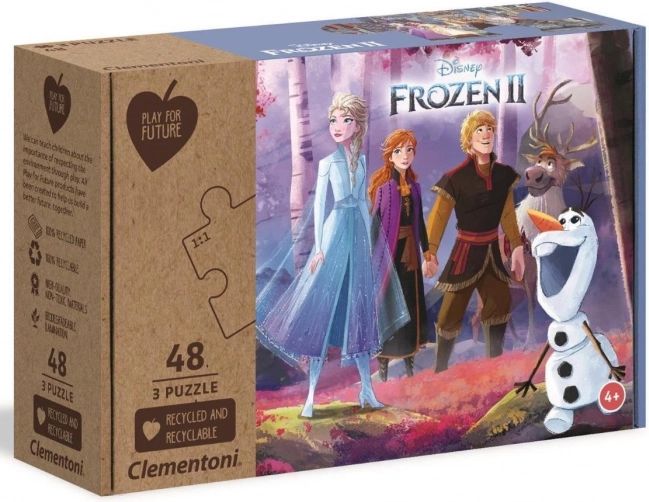 Detské puzzle Ľadové kráľovstvo 2 - 3x48 dielikov