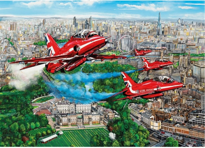 Puzzle Red Arrows nad Londýnom 1000 dielikov