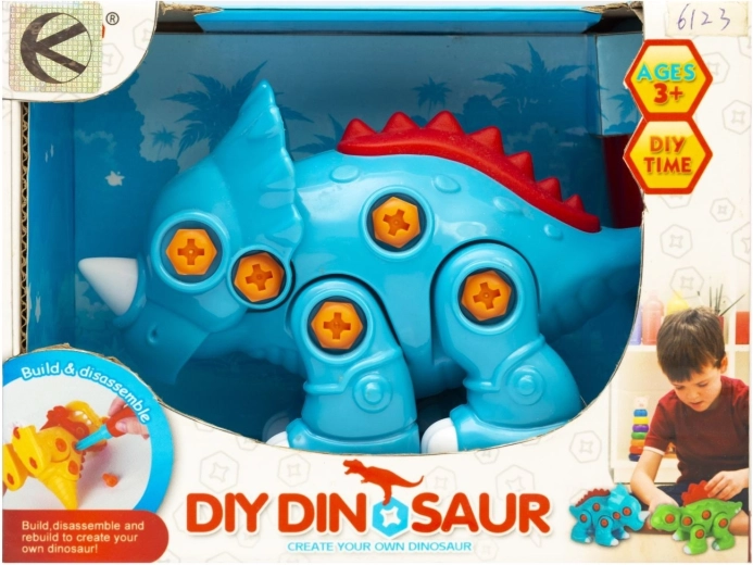 Farebný dinosaurus na skrutkovanie - 1 kus