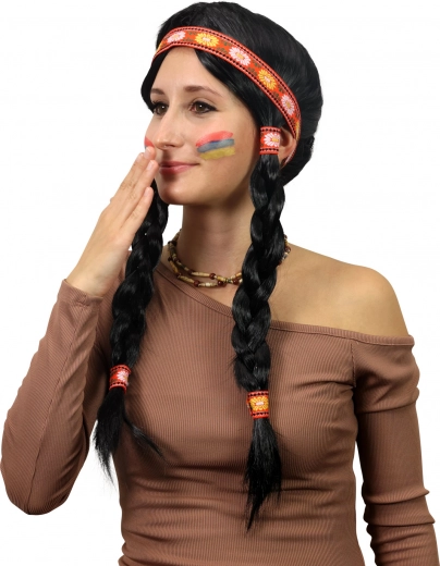 Vzorovaná čelenka s ozdobnými detailmi