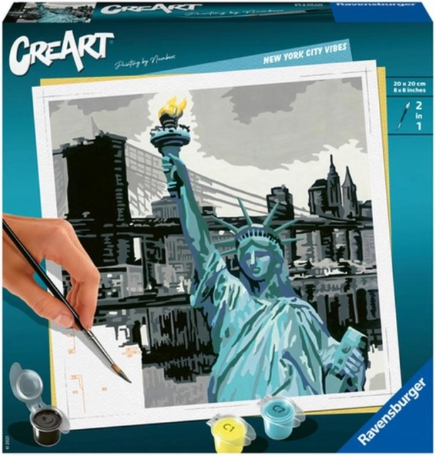 CreArt pulzujúci New York – maľovanie podľa čísel