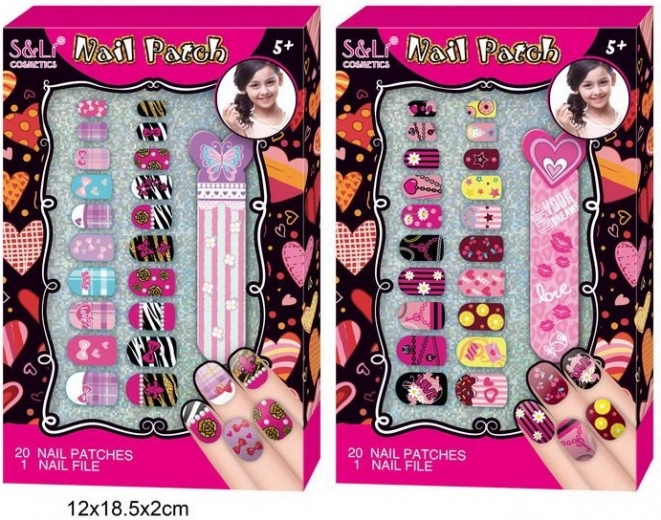 Súprava na zdobenie nechtov s pilníkom
