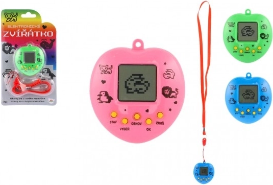 Elektronické virtuálne zvieratko so šnúrkou – vreckové tamagotchi pre deti