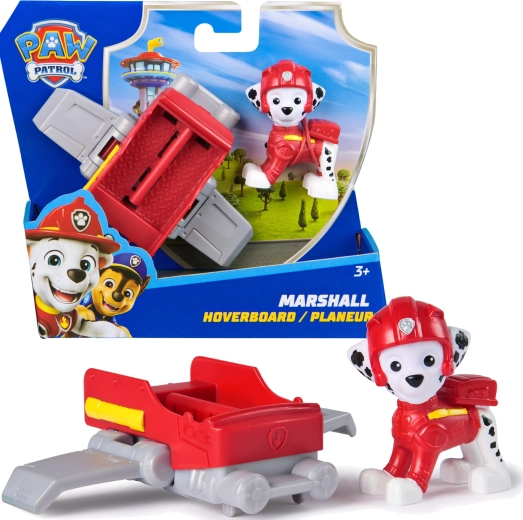 Paw Patrol Marshall figúrka s hoverboardom 6 cm