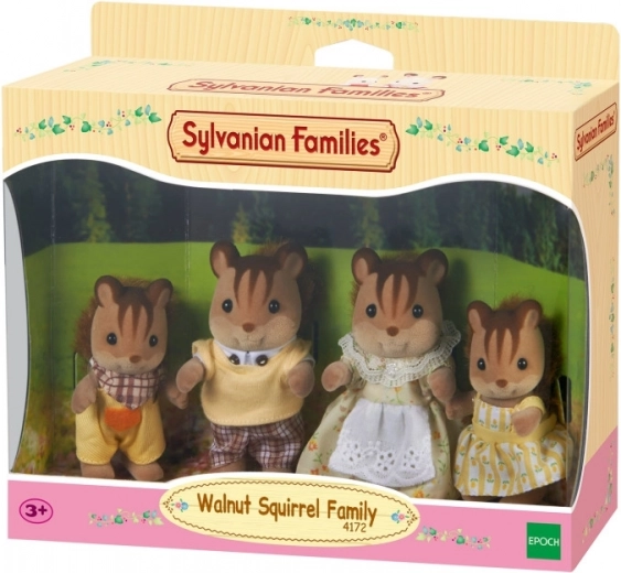 Rodina veveričiek SYLVANIAN FAMILIES – sada 4 figúrok