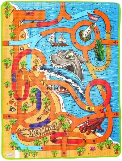 Pretekárska dráha Hot Wheels s morským motívom