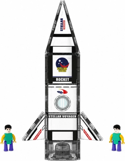 Vesmírna raketa z magnetických dielikov