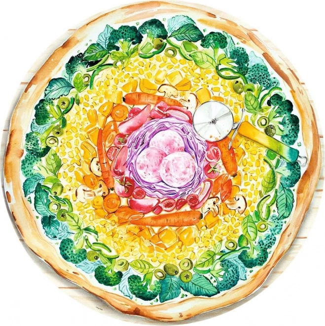 Ravensburger puzzle Kruh farieb pizza 500ks