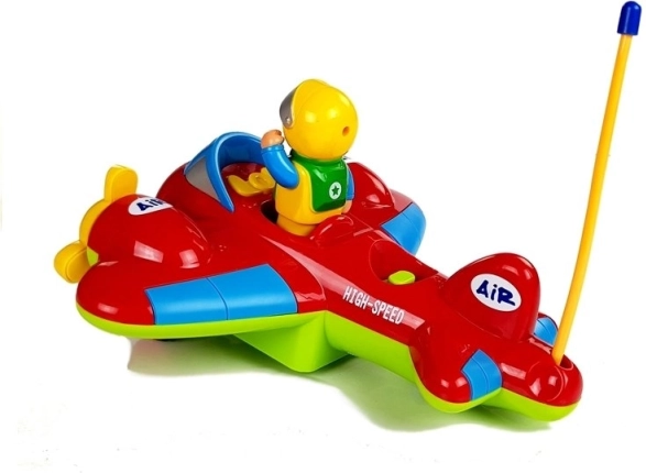 Farebné lietadlo s pilotom