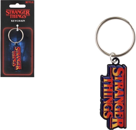 Kovová kľúčenka Stranger Things s logom WSQK