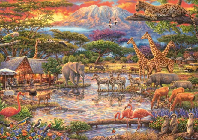 Puzzle Raj pod Kilimandžárom 500 dielikov od SCHMIDT
