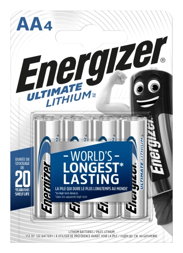 Energizer Ultimate Lithium AA tužkové batérie 1,5 V – 4 ks