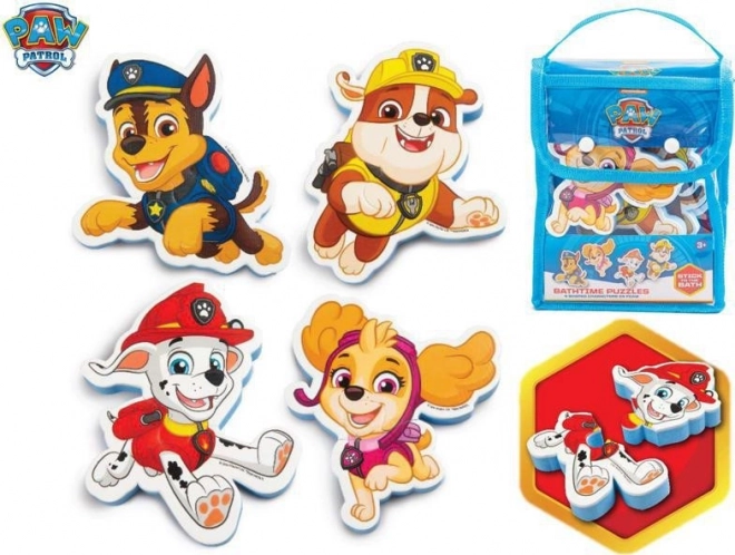 Penové puzzle do vane PAW PATROL v taštičke (18 m+)