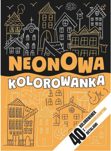 Neónová omaľovánka – oranžová