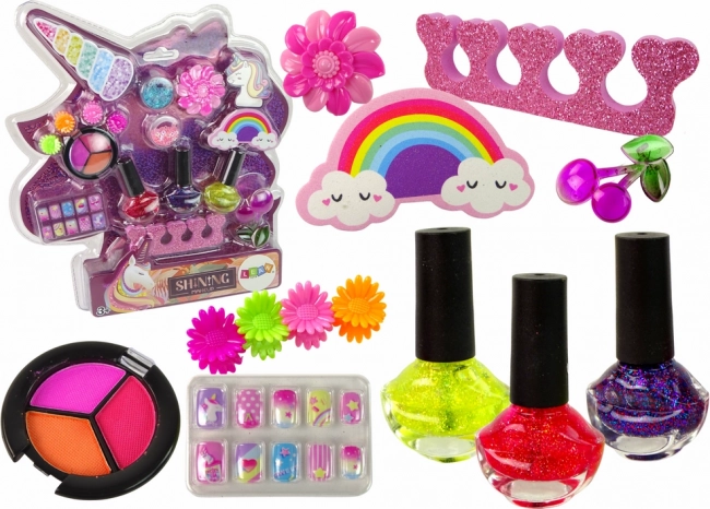 Sada na líčenie a zdobenie nechtov Jednorožec