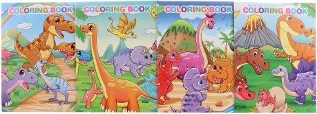 Omaľovánky dinosaury so samolepkami