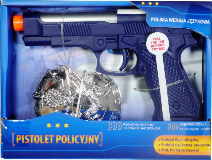 Policajná pištoľ s poľským zvukovým modulom