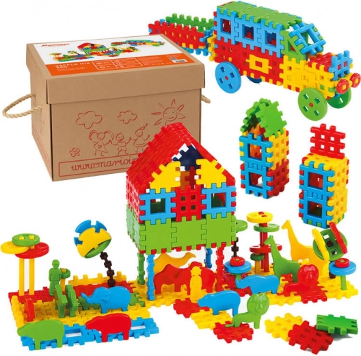 Stavebné kocky Marioinex Waffle 200 ks