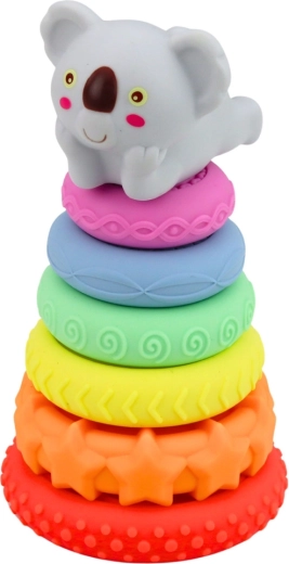 Textúrované krúžky na zmyslové objavovanie