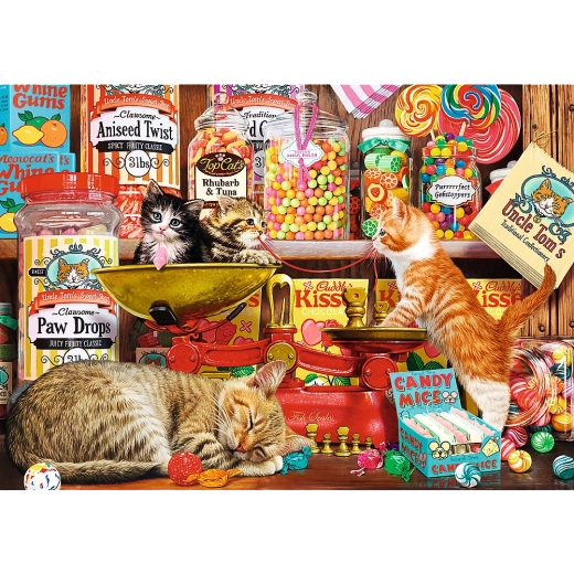 Puzzle 1000 dielikov Mačacie Sladkosti