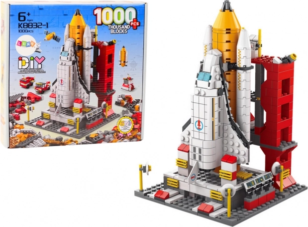 Stavebné Kocky Vesmírna Raketa 6v1 1000 ks