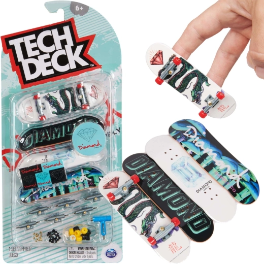 Fingerboard set 4 ks na zostavenie DIAMOND Tech Deck s príslušenstvom