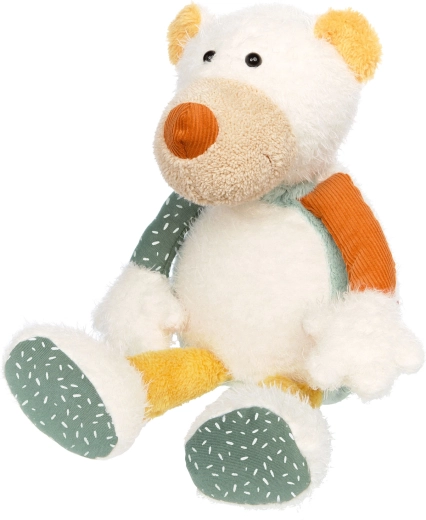 Plyšový ľadový medveď Sigikid patchwork 31 cm